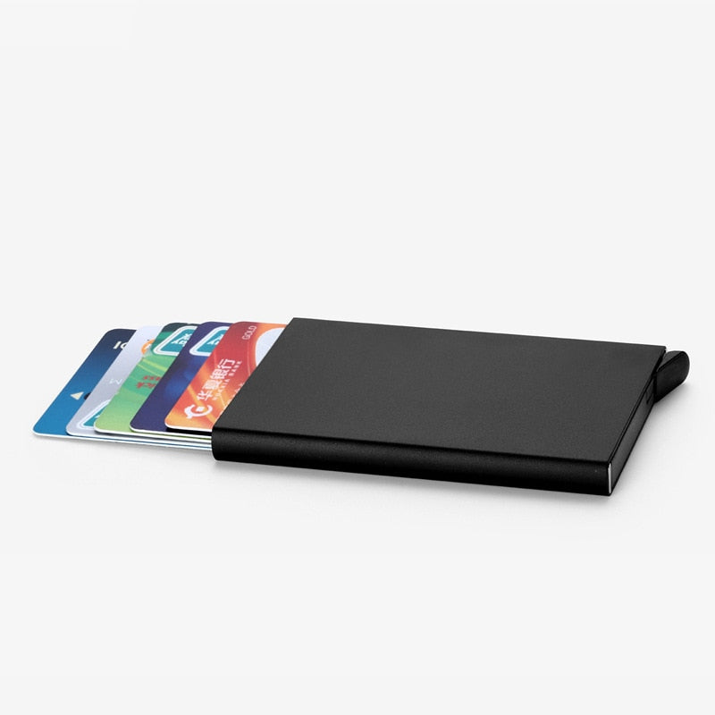 Uxcell Men's Aluminum Wallet Credit Card Holder